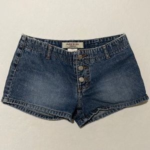 Vintage Paris Blues 100% Cotton Low Rise Shortie